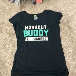 Workout buddy in progress maternity top